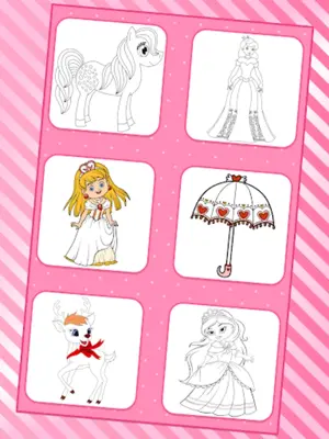 Princess Coloring Pages for Ki android App screenshot 0