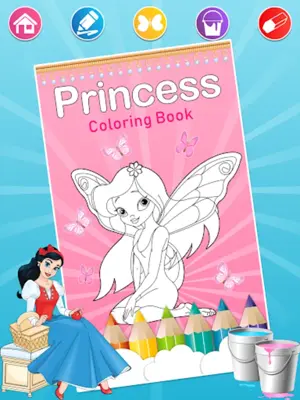 Princess Coloring Pages for Ki android App screenshot 4