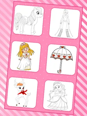 Princess Coloring Pages for Ki android App screenshot 8